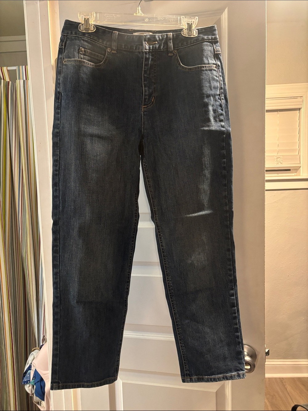 Talbots Petites Dark Blue Stretch Denim (Size 8)